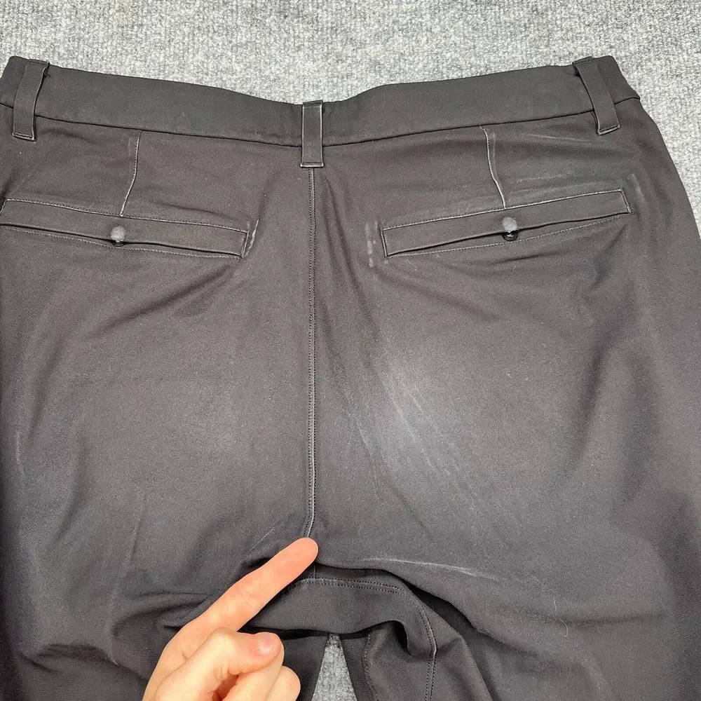 Lululemon Men's Commission Slim Fit Pants Warpstreme Obsidian Size 34x32 LM5ADBT